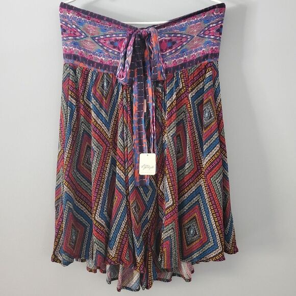 Free People Elowen Tube Romper in Dark Combo Size L - Picture 5 of 5